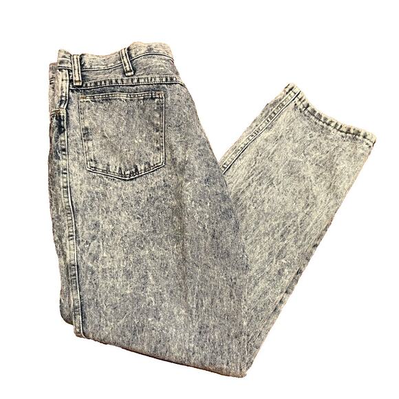 Vintage Rustler Jeans Blue Denim Stone Acid Washed VTG 1980s USA Men's 34x31.5 - Picture 4 of 6